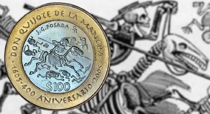 Moneda de 100 del Quijote con plata 0.925 se vende en MILES de pesos en la web; ELEMENTOS