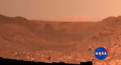 La FOTO de la NASA que muestra un impresionante cráter en Marte