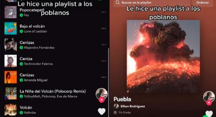 Así suena la playlist en Spotify del volcán Popocatépetl