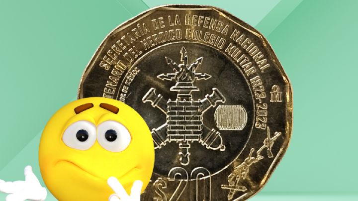 Cuál es el valor real de la moneda de 20 pesos conmemorativa al Colegio Militar