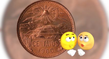 Moneda antigua de 20 centavos vale 450,000 por sus errores de acuñación