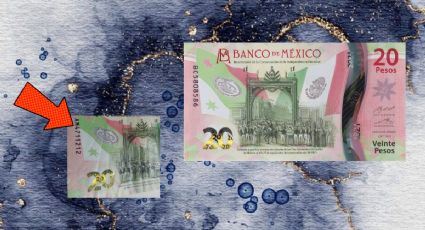 Billete de 20 pesos se vende en 1 millón por su número de serie de la DIOSA del amor