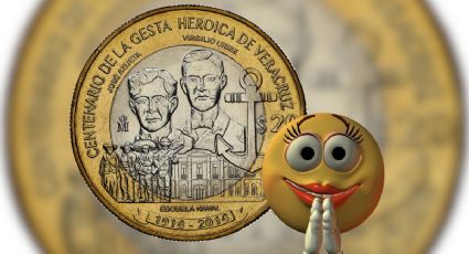 La moneda del centenario de la Gesta Heroica de Veracruz que ahora cuesta más de 1 millón