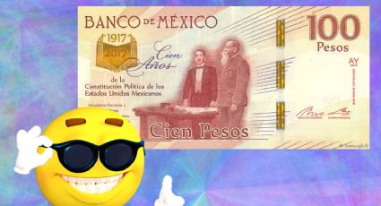 Billete de 100 pesos del Centenario de la Constitución se vende en 120 mil por su número de serie