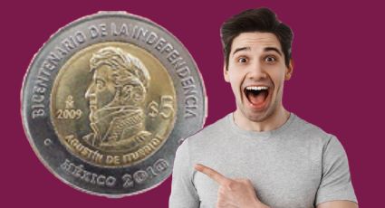 MONEDA de 5 pesos se vende en más de medio millón por error de acuñación