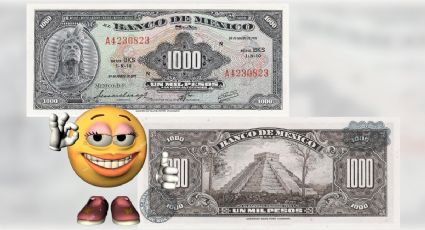 Billete antiguo de 1000 pesos alcanza un valor de 650,000 por este detalle