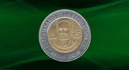 La moneda de 5 pesos conmemorativa de la Revolución DIFÍCIL de obtener por la que PAGAN 600 mil