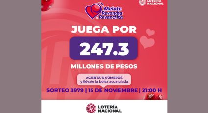 Resultados Melate, Revancha y Revanchita 3979 HOY 15 de noviembre 2024: GANADORES