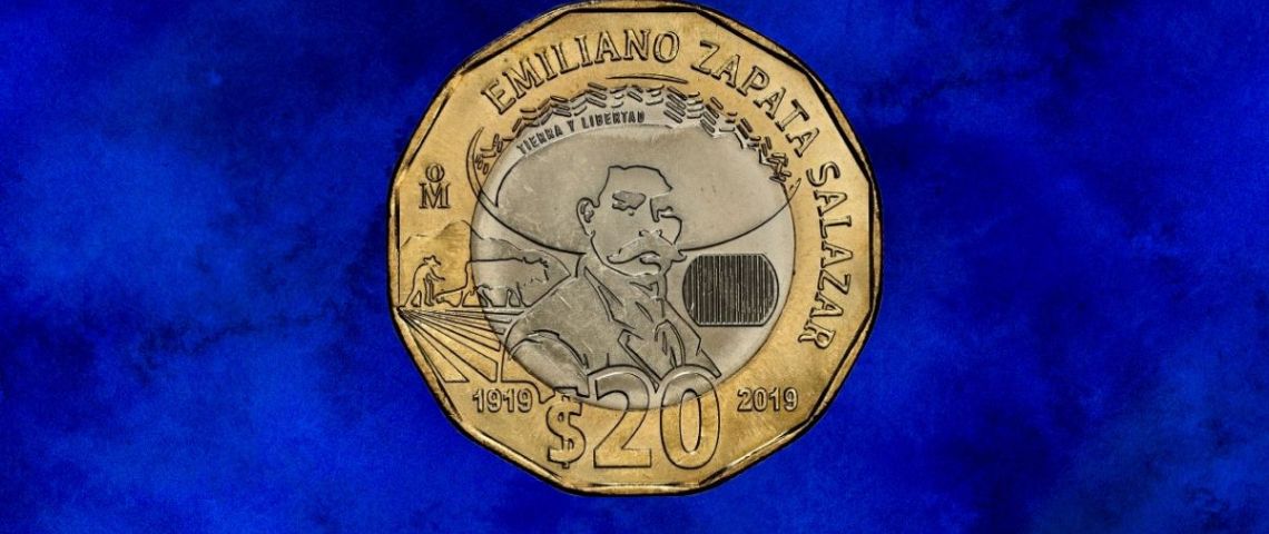 Por su diseño ÚNICO, esta moneda de 20 pesos conmemorativa de la Revolución se vende en 4 millones