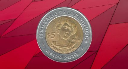 La INUSUAL moneda de 5 pesos conmemorativa de la Revolución por la  que PAGAN más de 400 mil