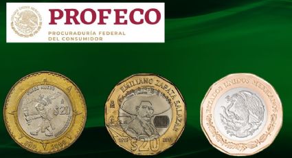 Banco de México y Profeco lanzan ALERTA a usuarios sobre monedas de 20 pesos