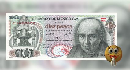 El INUSUAL billete de 10 pesos de Miguel Hidalgo que aumentó su valor más de mil veces