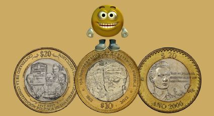 Las 3 monedas de 20 y 10 pesos que incrementaron 2,500 veces su valor por la interés de los coleccionistas