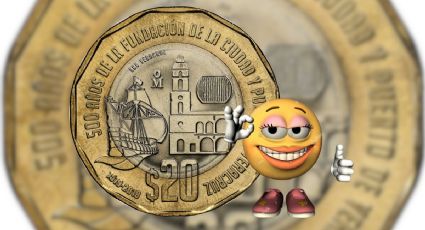 El dúo de monedas de 20 pesos de la Fundación de Veracruz que se venden por 4 millones