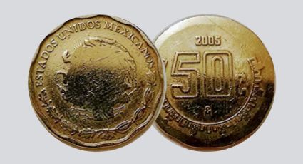 La moneda de 50 centavos SIN ÁGUILA y de canto liso que se vende en más de un millón