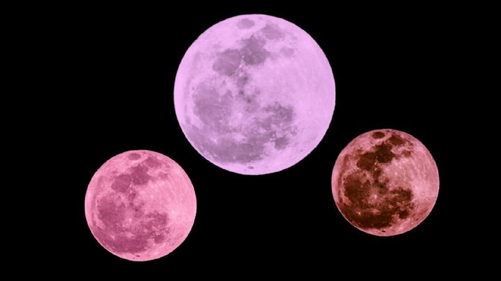 Así se vio la luna rosa desde CDMX| Imágenes