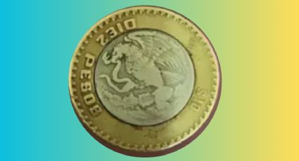 Piden medio millón por esta moneda de 10 pesos con el 'águila invertida'