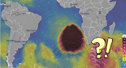 Aparece enorme mancha violeta en el Océano Atlántico y desata todo tipo de teorías de conspiración