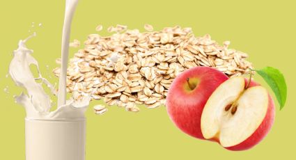 ¿Cómo preparar el licuado de manzana con avena para bajar el colesterol y triglicéridos?