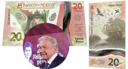 El billete conmemorativo de 20 pesos que vale más de 200 mil por su número de serie con la palabra "AMLO"