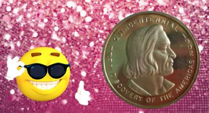 La moneda que rebasa los 200 mil pesos por ser de las pocas pocas protagonizada por Cristóbal Colón