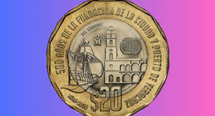 ¿Cuánto te paga el Banco de México por tu moneda de la Fundación de Veracruz?