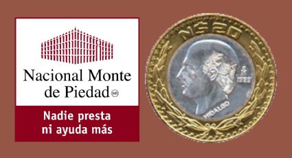 ¿Cuánto te dan en el Monte de Piedad por una moneda de 20 pesos de Miguel Hidalgo?