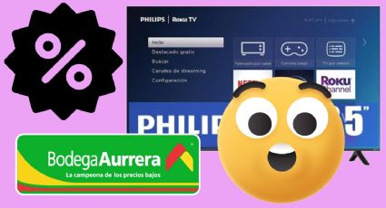 Oferta: Bodega Aurrera remata pantalla Philips de 65 Pulgadas con más del 50% de descuento