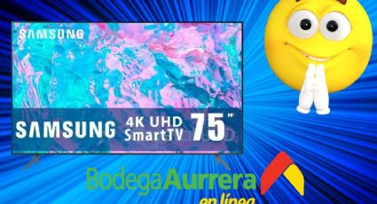 Bodega Aurrerá remata TV 4K de 75 pulgadas con un descuento de 12 mil pesos