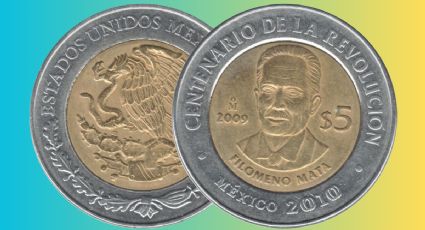 ¿Cuánto paga Elektra por tus monedas de 5 pesos de Filomeno Mata?