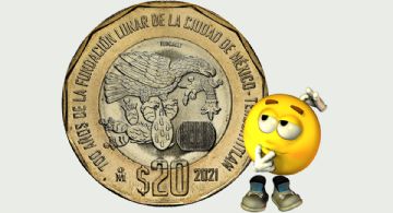 Venden en 2 millones esta moneda de la fundación lunar de la Ciudad de México