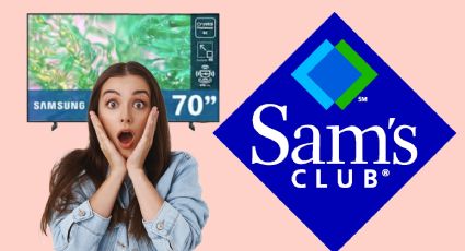 Oferta Sam's: REMATAN pantalla Samsung de 70” con más de 3 mil pesos de DESCUENTO