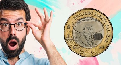 Moneda de 20 pesos conmemorativa de Emiliano Zapata vale 1 millón de pesos por sus 12 lados