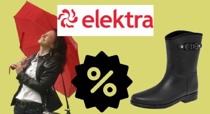 Elektra remata estas BOTAS de mujer para la lluvia por menos de 600 pesos