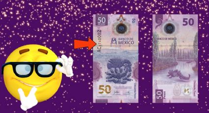 Billete del ajolote vale más de 1 millón por su número de serie de doble escalera