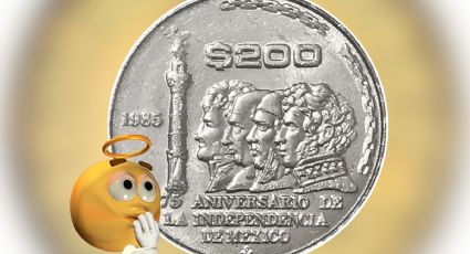 Venden en 200 mil pesos esta moneda del 175 aniversario de la Independencia