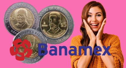 ¿En cuánto te compra Banamex las monedas de 5 pesos de la Revolución mexicana?