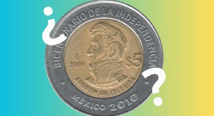 La moneda de 5 pesos de Agustín de Iturbide que se vende en miles de pesos ¿cuál es su valor real?