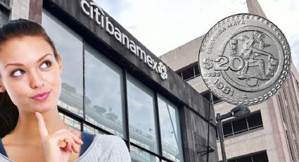 ¿En cuánto te compra Banamex tu moneda antigua de 20 pesos?