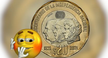 Moneda de 20 pesos conmemorativa de la Independencia con los próceres vale 3 millones