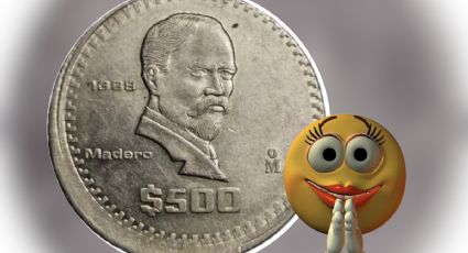 El error de acuñación de esta moneda antigua de 500 pesos que eleva su valor a 200 mil