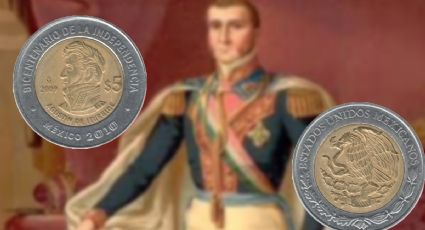 ¿Cuánto vale la moneda de 5 pesos del bicentenario de la Independencia de Agustín de Iturbide?