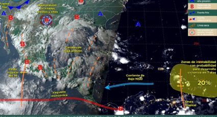 Conagua vigila posible zona de baja presión en el océano Atlántico