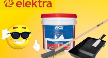 Elektra remata este kit impermeabilizante para tu casa, lo vende en 629 pesos