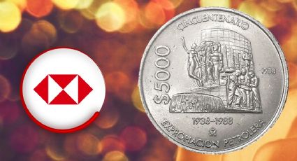 ¿Cuánto te da HSBC por tu moneda antigua de 5,000 pesos?