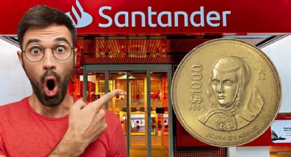 ¿En cuánto te compra Santander tu moneda antigua de 1,000 pesos?