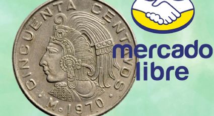 ¿Cuánto puedes ganar si vendes tu moneda antigua de 50 centavos de 1973 en Mercado Libre?