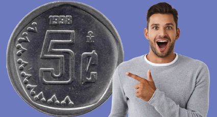 ¿La tienes? Moneda de 5 centavos que se vende en más de 150 mil pesos por estar descontinuada