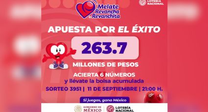 Resultados Melate, Revancha y Revanchita 3951 HOY 11 de septiembre 2024: GANADORES