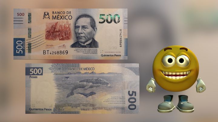 Este billete de 500 pesos de la serie AA ahora cuesta 250 mil debido un error visible en su diseño